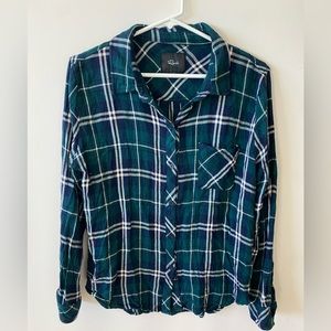 Rails Plaid button down shirt size L